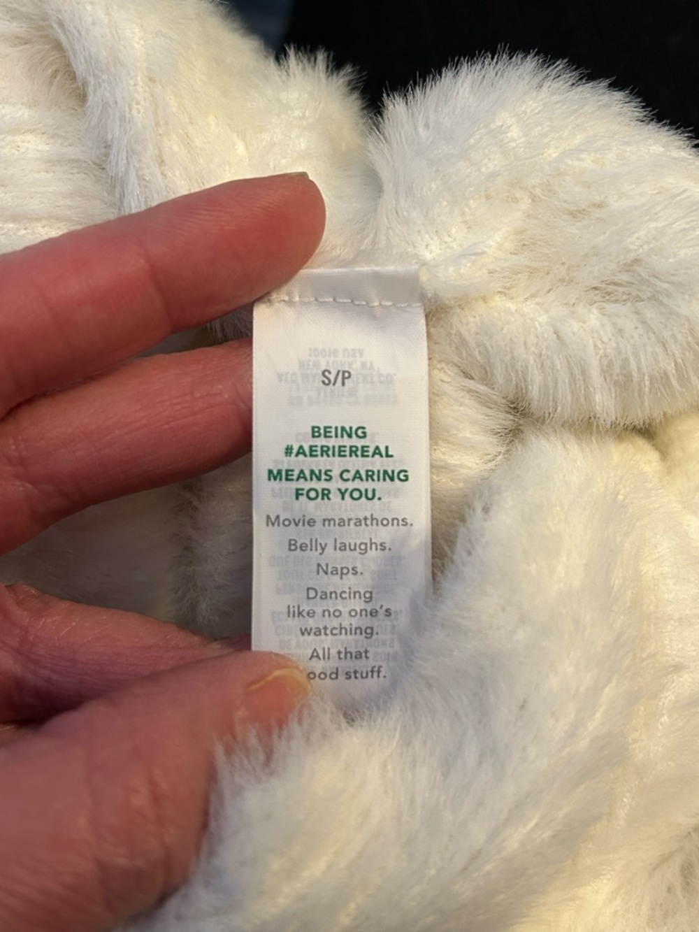 NWOT Aerie Fluffy-4-Ever Reversible Sweater - Sz S - Picture 10 of 10